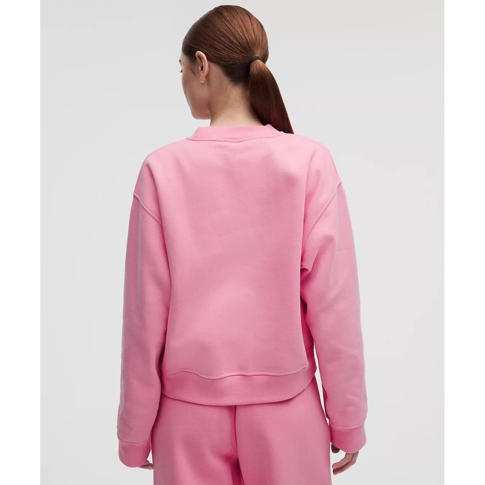 370-Lululemon-Women's Steady State SuperLoft Crew-Candy Cloud-Sold Out - Picture 2 of 5